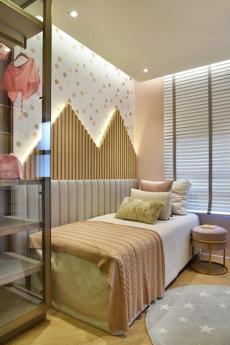 Dormitório infantil do apartamento decorado